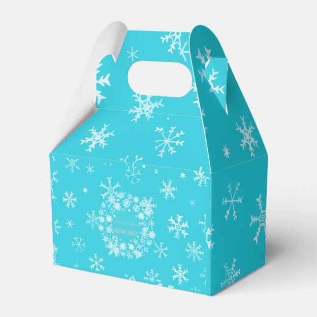 Ballotins Jour de Noël bleu hiver (Verso)