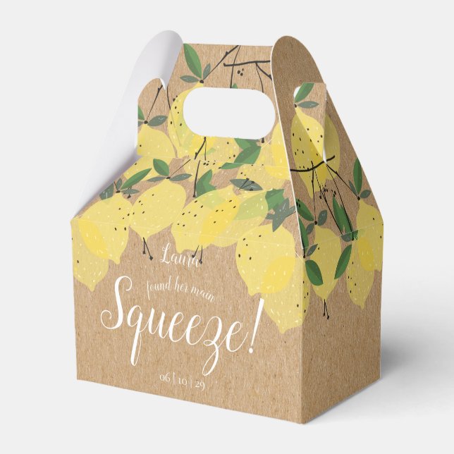Ballotins Journée de mariage Rustic Main Squeeze Lemons  (Verso)