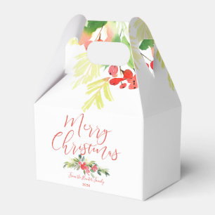 Ballotins Joyeuse aquarelle personnalisable du gui  