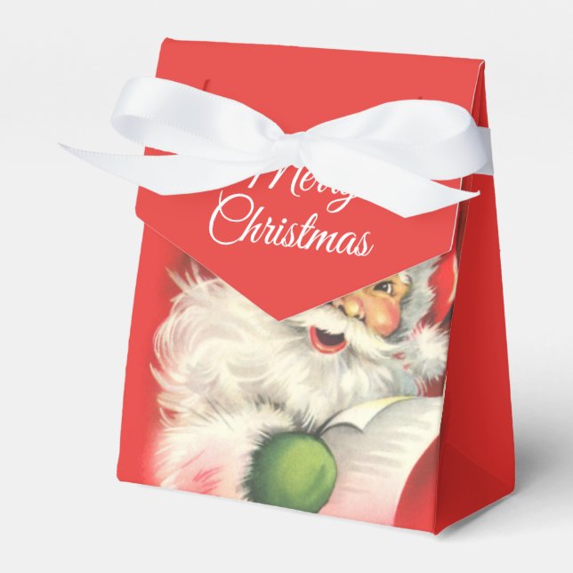 Ballotins Joyeuse boîte à tentes Vintage Santa Claus (Verso)