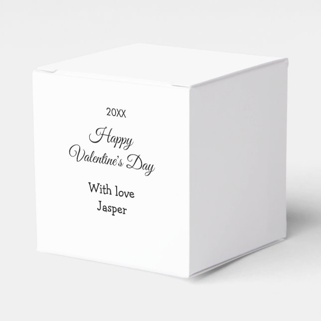 Ballotins Joyeuse Saint-Valentin nom amour simple année styl (Verso)