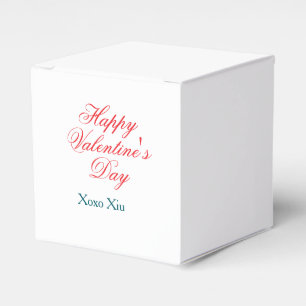 Ballotins Joyeuse Saint-Valentin rouge bleu xoxo amour nom
