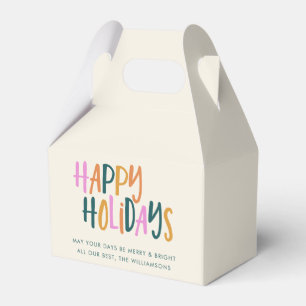 Ballotins Joyeuses Fêtes Typographie Personnalisée Colorée