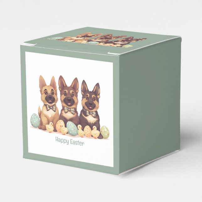 Ballotins Joyeuses Pâques Chiens Berger Allemand (Verso)