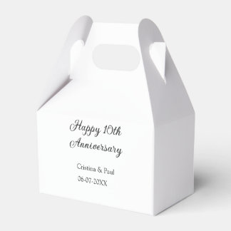 Ballotins Joyeux 10e anniversaire simple nom de mariage mini