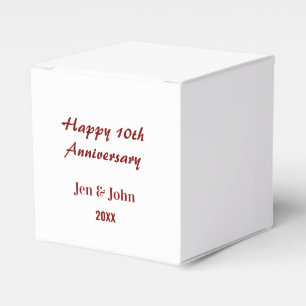 Ballotins Joyeux 10ème anniversaire de mariage mauve nom sim