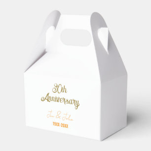 Ballotins Joyeux 30e anniversaire de mariage orange doré vin