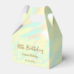 Ballotins Joyeux 30e anniversaire jaune orange aquarelle mod