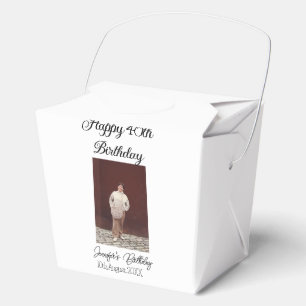 Ballotins Joyeux 40e anniversaire photo moderne simple