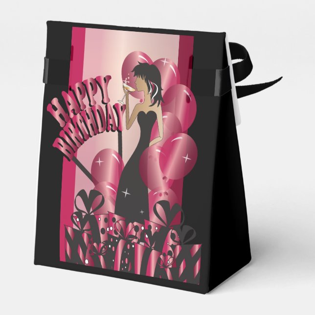 Ballotins Joyeux Anniversaire Fille Diva | Nom fait maison | (Arrière)