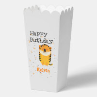 Joyeux anniversaire joli tigre mignon nom personna