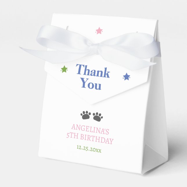 Ballotins Joyeux Anniversaire Panda Mignon Bamboo  (Verso)