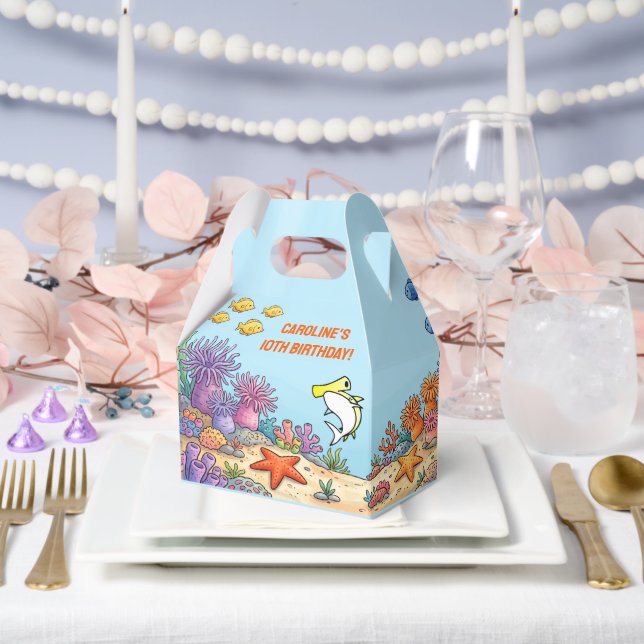 Ballotins Joyeux Anniversaire Requin Marteau Jaune Mignon Oc (Mariage)