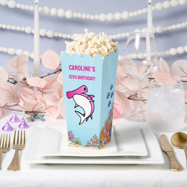 Ballotins Joyeux Anniversaire Requin Marteau Rose Mignon Océ (Mariage)