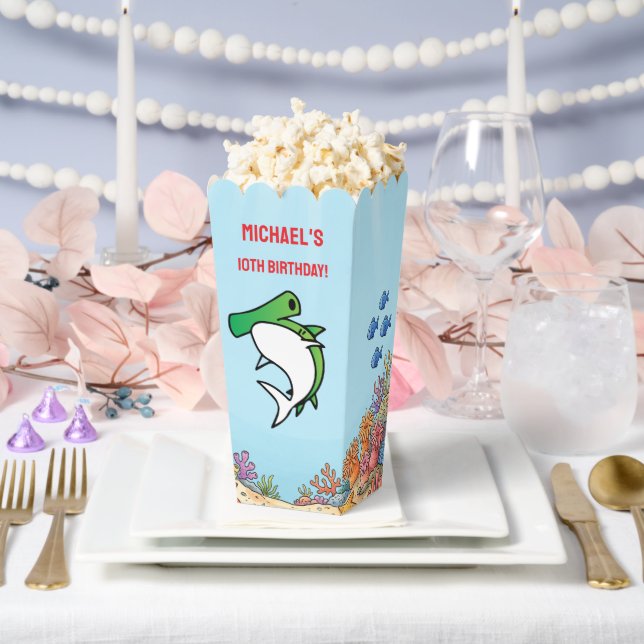Ballotins Joyeux Anniversaire Requin Marteau Vert Mignon Océ (Mariage)