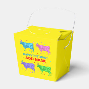 Ballotins Joyeux Anniversaire Vaches Pop Art