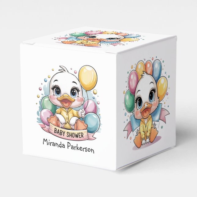 Ballotins Joyeux Baby shower de canard (Verso)