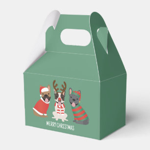 Ballotins Joyeux Buldogs français de Noël