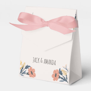 Ballotins Joyeux Colorful Floral Wedding Favor Box