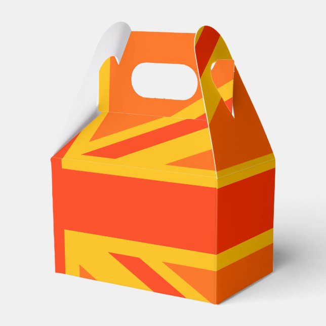 Ballotins Joyeux drapeau britannique Union Jack orange (Verso)