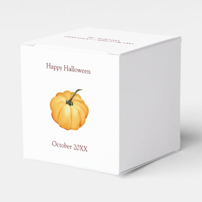 Ballotins Joyeux Halloween citrouille orange mignon avec dat (Verso)