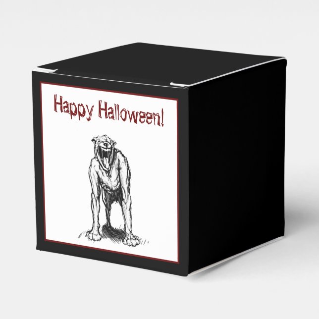 Ballotins Joyeux Halloween Scary Éffrayant Demon Hell Chien (Verso)