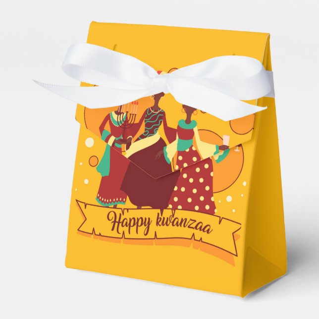 Ballotins Joyeux Kwanzaa 3 Dames Jaunes (Verso)