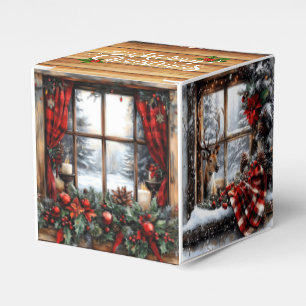 Ballotins Joyeux Noël Cabane de chasse enneigée Cadeau de No