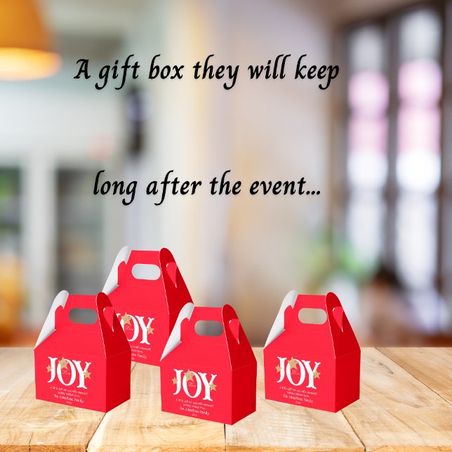 Ballotins Joyeux Noël Joie Un Petit Cadeau Pour Vous Mignonn (The perfect favor box for small treasures like nuts, chocolates, and other home made treats etc.)