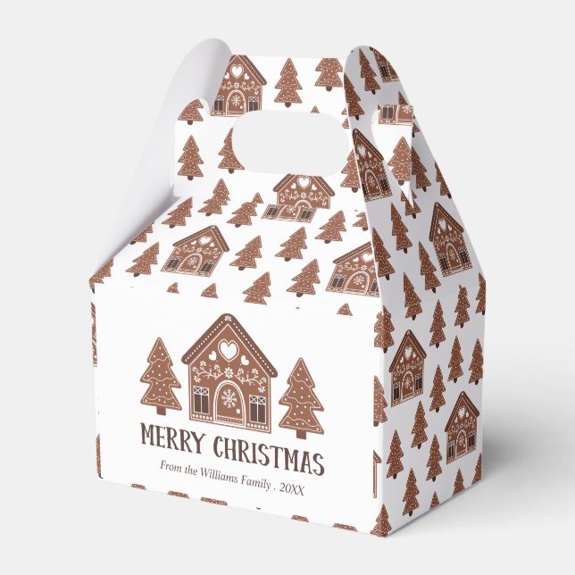 Ballotins Joyeux Noël Maison en Pain d'Épice & Arbres (Verso)