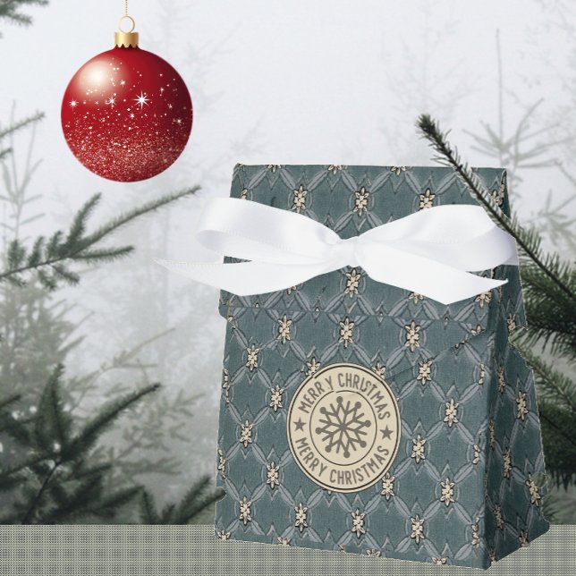 Ballotins Joyeux Noël Vert Fleur d'ivoire treillis (Créateur téléchargé)