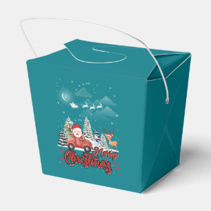 Ballotins Joyeux Noël Vintage Red Père Noël Truck Cadeaux