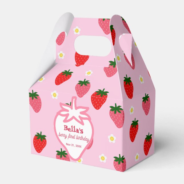 Ballotins Joyeux Premier Anniversaire Fraise Sucrée (Verso)