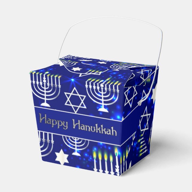 Ballotins Joyeux retrait Hanoukka Menorah (Verso)