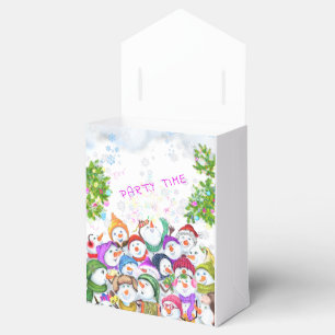 Ballotins Joyeux Snowmans Joyeux Noël Party Favoriser Box