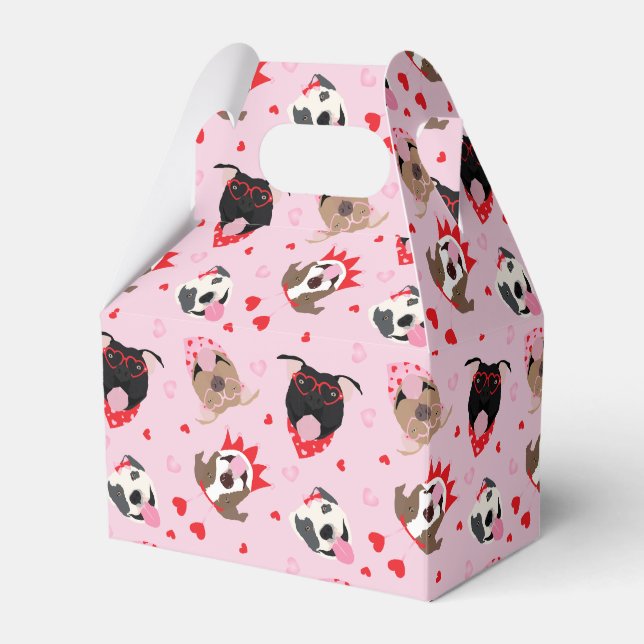 Ballotins Joyeux Valentines Day American Pit Bull Terriers (Verso)