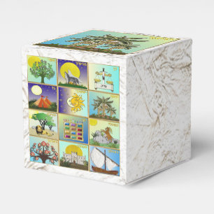 Ballotins Judaica 12 tribus d'Israël boîte à faveur de Josep