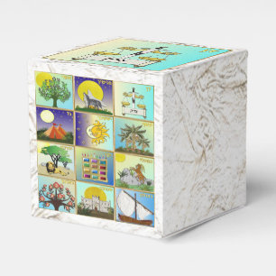 Ballotins Judaica 12 tribus d'Israël Boîte de faveur de Dan
