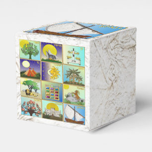 Ballotins Judaica 12 tribus d'Israël Boîte de faveur Zebulun