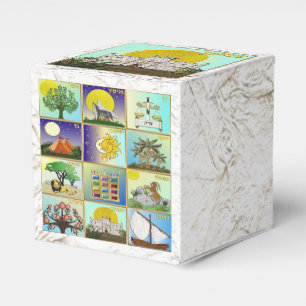 Ballotins Judaica 12 tribus d'Israël Boîte Siméon Favor