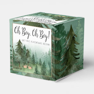 Ballotins Jumeaux Garçons Cerf Bois Fête Prénatale