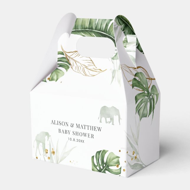 Ballotins Jungle Animaux Safari Baby shower (Verso)