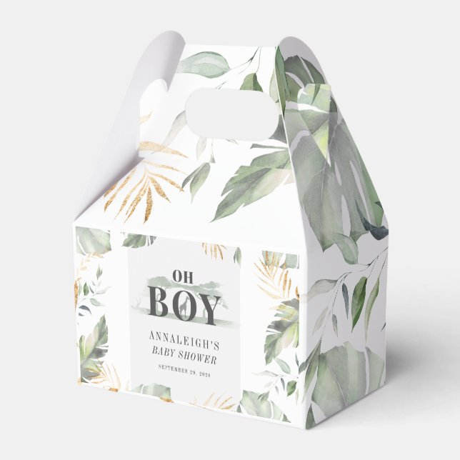 Ballotins Jungle Safari Boy Giraffe Baby shower (Verso)