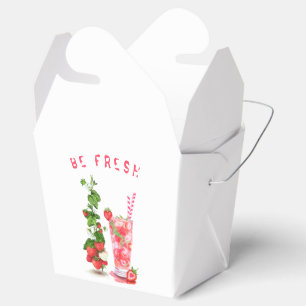 Ballotins Jus de fraise Cool Boisson Fête Boîte de Faveur
