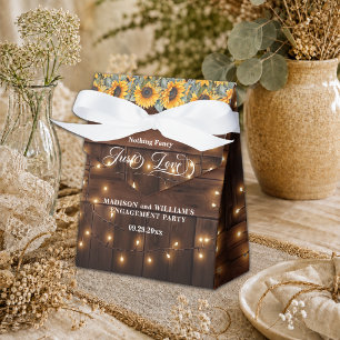 Ballotins Juste Amour Marron Bois Guirlande Lumineuse Fête d