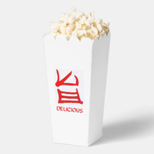 Ballotins Kanji Boîtes de pop-corn rouge délicieux
