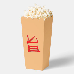 Ballotins Kanji Boîtes de pop-corn rouges délicieuses