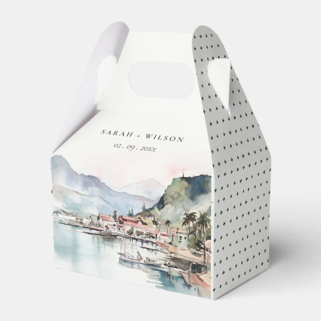 Ballotins Kauai Hawaii Watercolor Landscape Wedding (Verso)