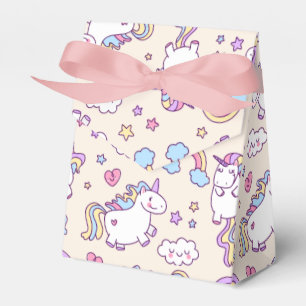 Ballotins Kawaii chubby volant licornes pastel motif