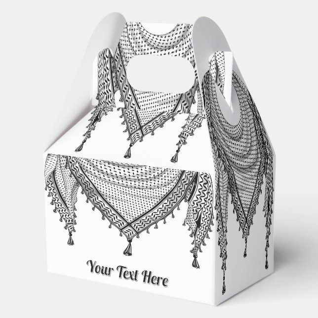 Ballotins Keffiyeh Écharpe palestinienne tissu traditionnel (Recto)